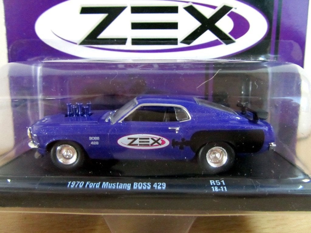 1970 Ford Mustang Boss 429 "ZEX" M2 Machines (2018), Ophalen of Verzenden, Nieuw, Auto, Overige merken