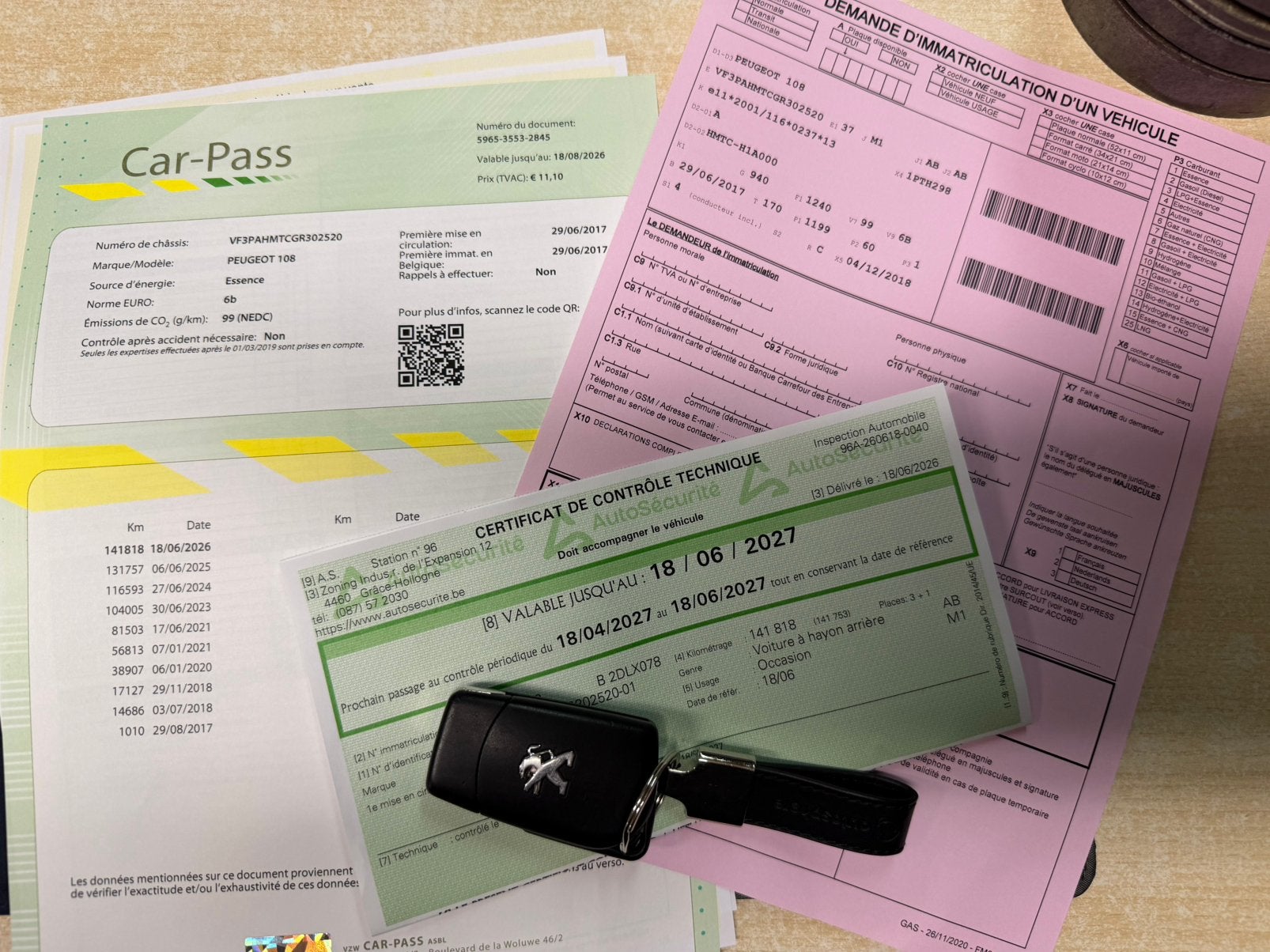 PEUGEOT 108/1e eigenaar/KLAAR OM IN TE SCHRIJVEN!, Auto's, Voorwielaandrijving, Sound system, Stof, Euro 6