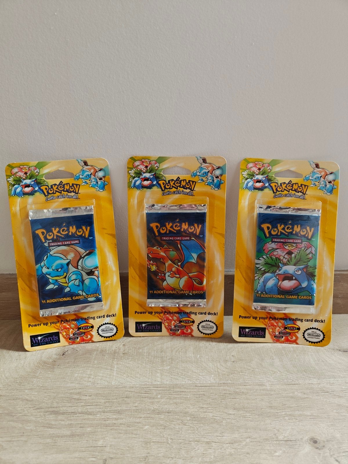 Pokémon base set blister art set WOTC, Hobby en Vrije tijd, Ophalen of Verzenden, Nieuw, Booster, Foil