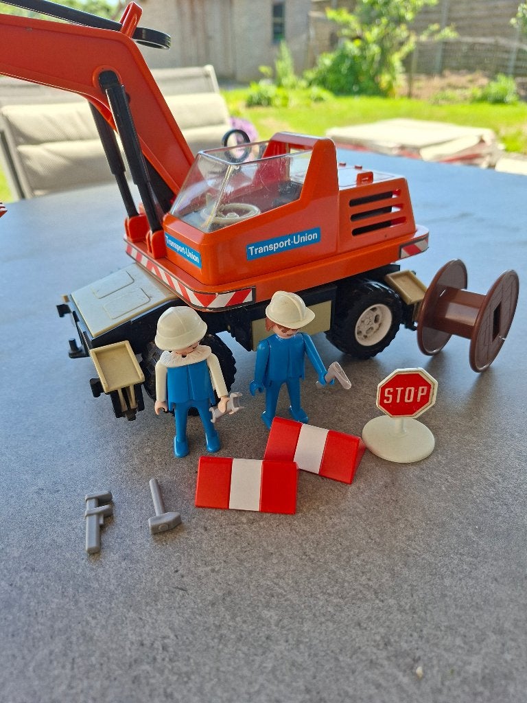 playmobil - 3472 - vintage - graafmachine, Kinderen en Baby's, Speelgoed | Playmobil, Ophalen of Verzenden, Gebruikt, Los Playmobil