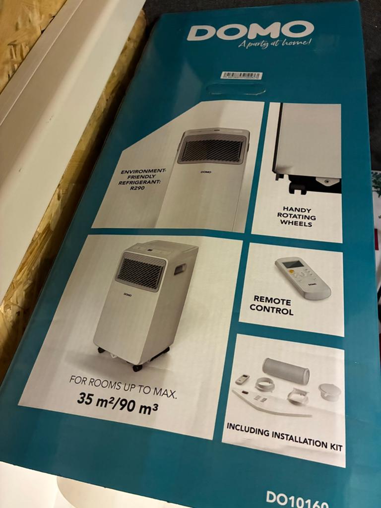 Mobile airco DOMO DO10160, Ophalen, Timer, Minder dan 60 m³, 3 snelheden of meer