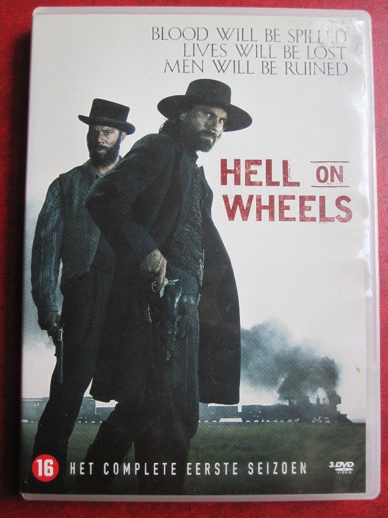 Hell on Wheels Het complete eerste seizoen (2011) 3 disc, Cd's en Dvd's, Dvd's | Tv en Series, Zo goed als nieuw, Drama, Seizoen 1