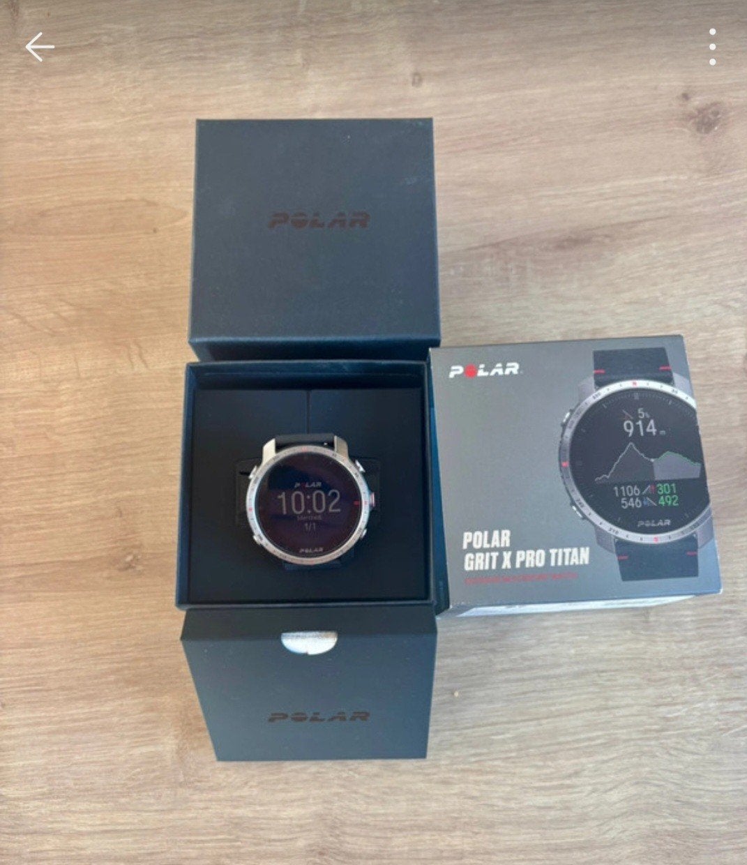 polar grit pro x Titan, Ophalen, Zo goed als nieuw, Waterdicht, Zilver