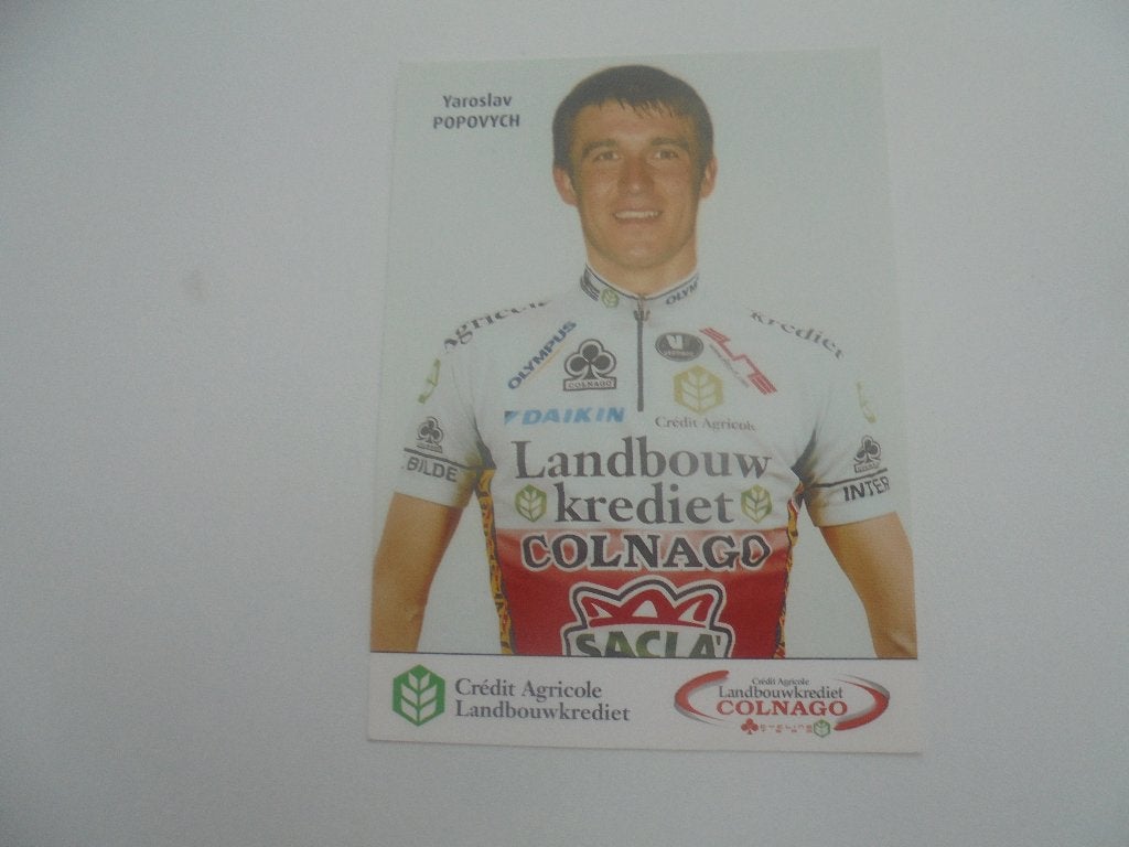 wielrenner - yaroslav popovych, Verzamelen, Ophalen of Verzenden, 1980 tot heden, Zo goed als nieuw, Foto