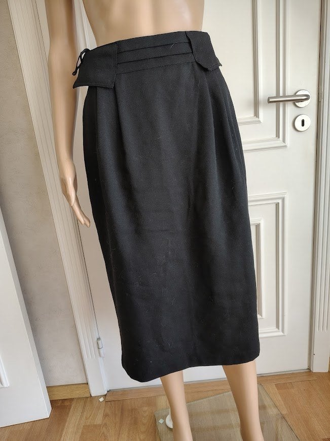 Vintage lange rok, Kleding | Dames, Maat 38/40 (M), Zwart, Zo goed als nieuw, Onder de knie