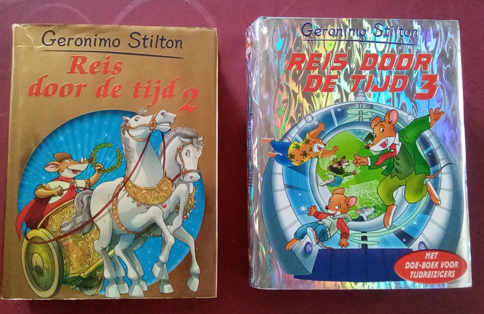 Geronimo Stilton Reis door de tijd 2 en 3, Ophalen of Verzenden, Zo goed als nieuw