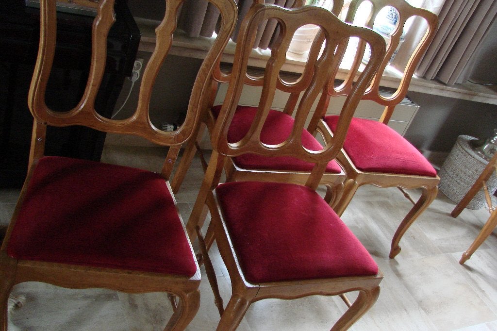 stijlvolle eetkamer stoelen, Huis en Inrichting, Ophalen, Hout, Gebruikt, Overige kleuren