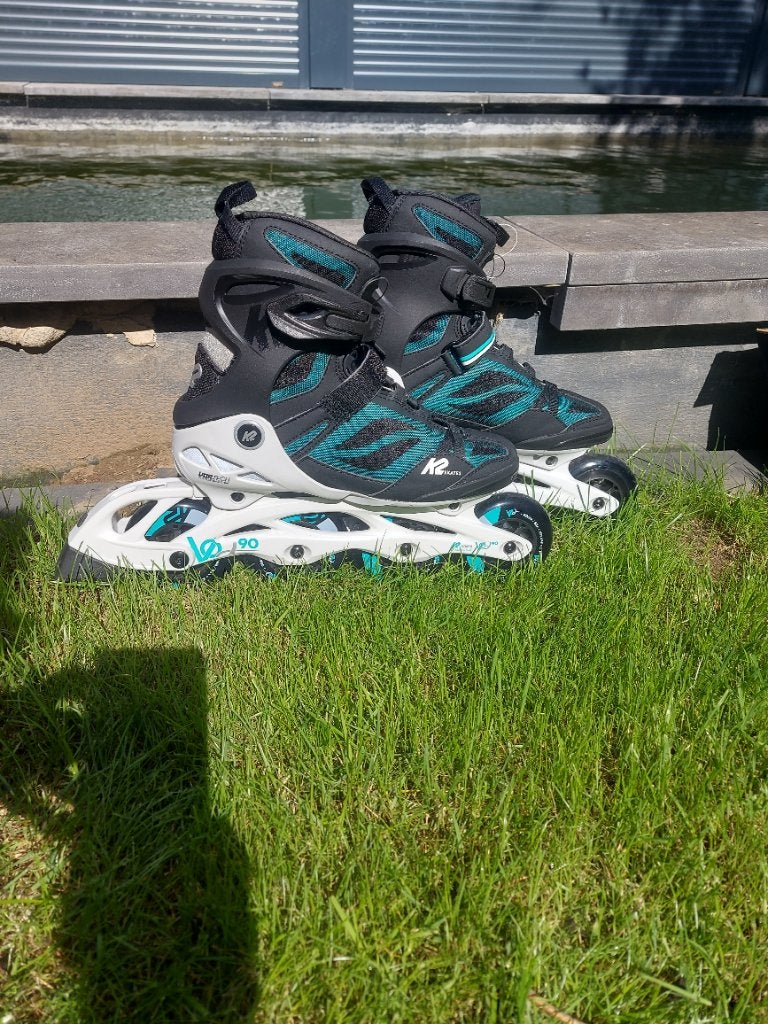 Kit de patins à roues alignées K2, K2, Femmes, Rollers 4 roues en ligne, Comme neuf