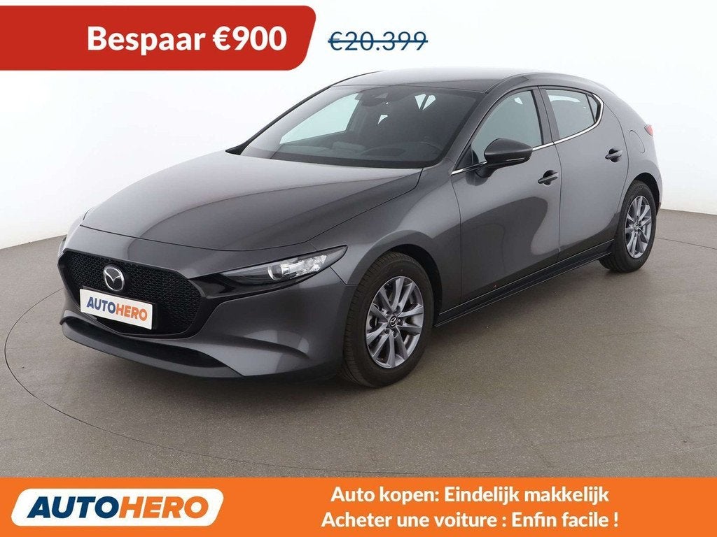 Mazda 3 2.0 Skyactiv-G Mild-Hybrid (bj 2022, automaat), Gebruikt, 5 deurs, 1389 kg, Voorwielaandrijving