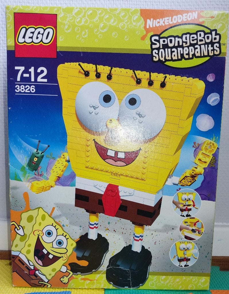 LEGO 3826 Bob l'Éponge "Build-A-Bob" (2006), Neuf, Enlèvement ou Envoi, Lego, Ensemble complet