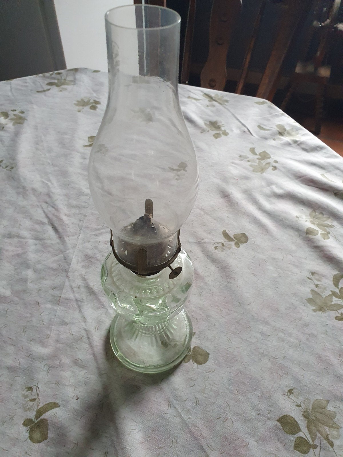 petroliumlamp, Ophalen