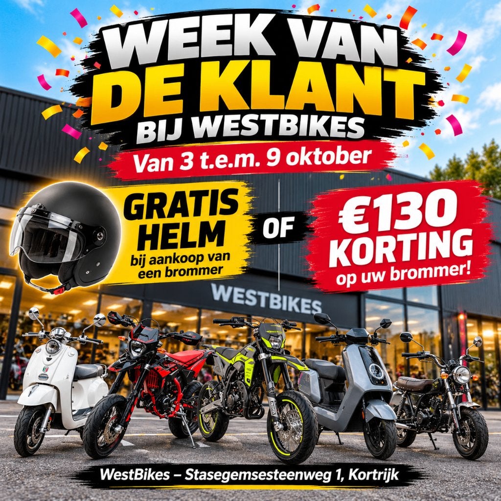 Semaine de la clientèle WestBikes | Du 3 au 9 octobre, Vélos & Vélomoteurs, Neuf, Enlèvement ou Envoi, 49 cm³