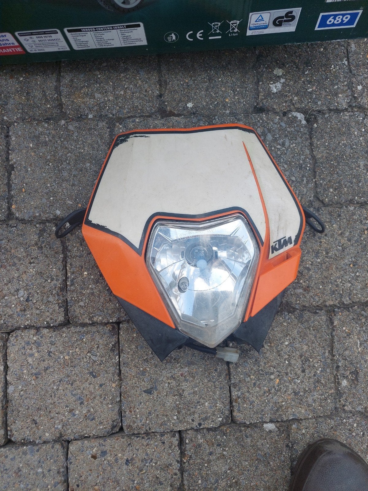 Ktm voorlicht exc, Ophalen