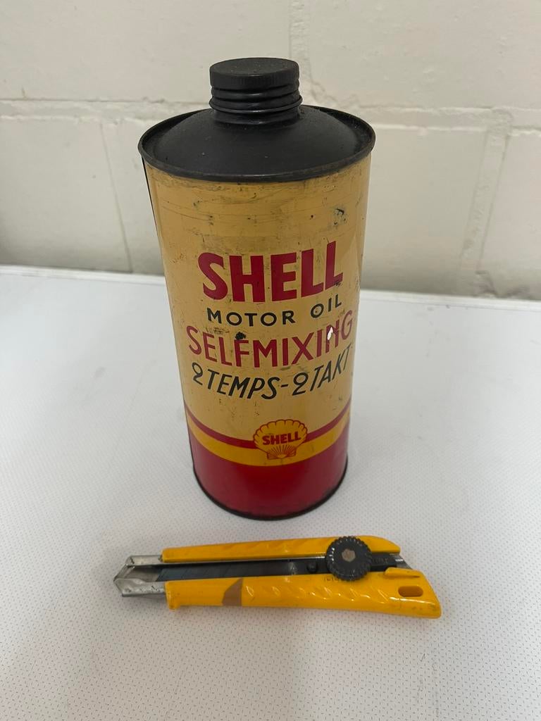 Shell motor oil huile olie blik (H21/O9), Verzamelen, Ophalen of Verzenden