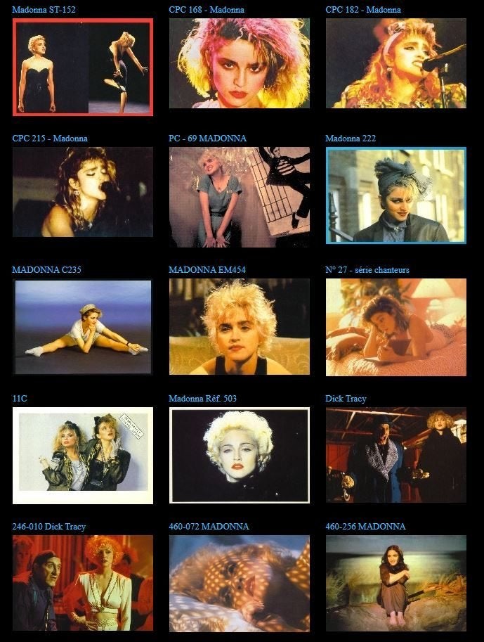 Madonna - 100 postkaarten, Verzamelen, Postkaarten | Themakaarten, Ophalen of Verzenden, 1980 tot heden, Ongelopen, Sterren en Beroemdheden