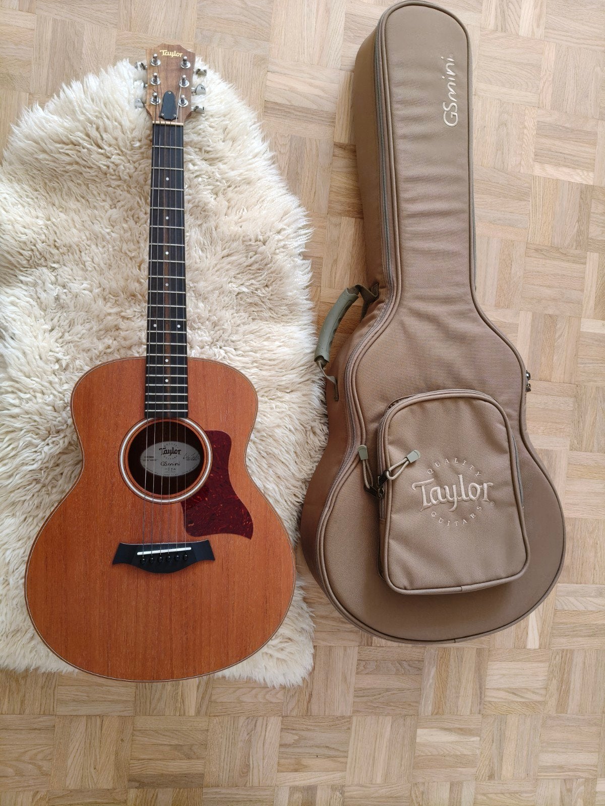 Taylor gs mini mahogany gitaar met tas, Muziek en Instrumenten, Ophalen