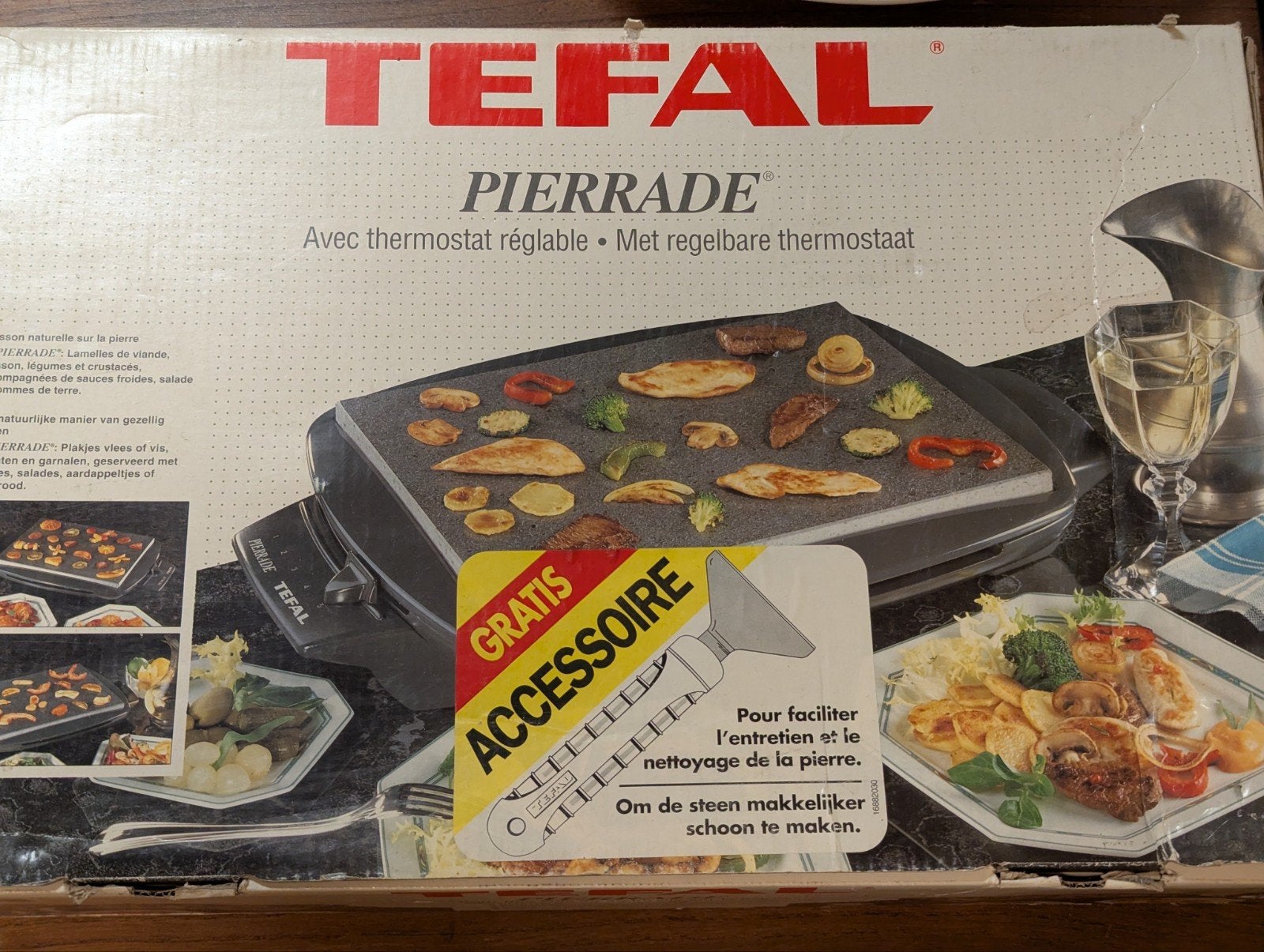 Pierrade Tefal, Ophalen