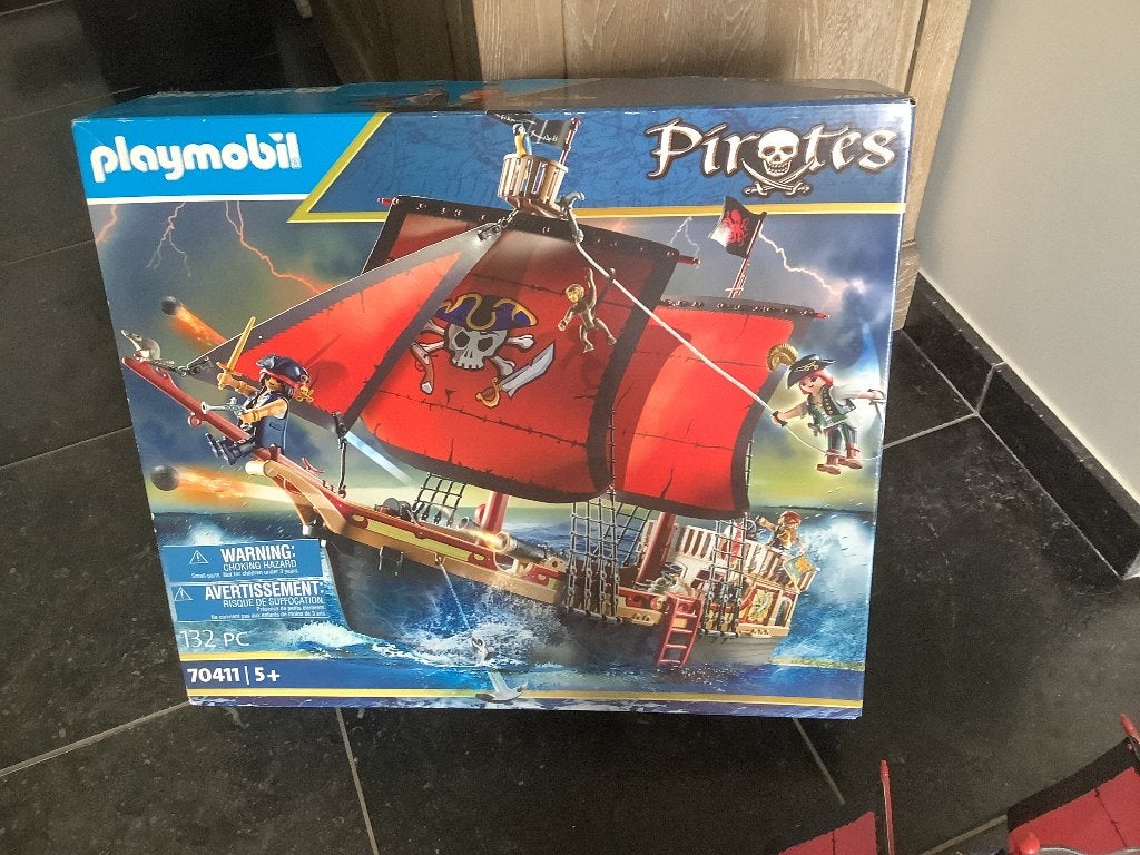 Playmobil Piratenboot: Pirates, Ophalen, Pirates, Complete set, Zo goed als nieuw