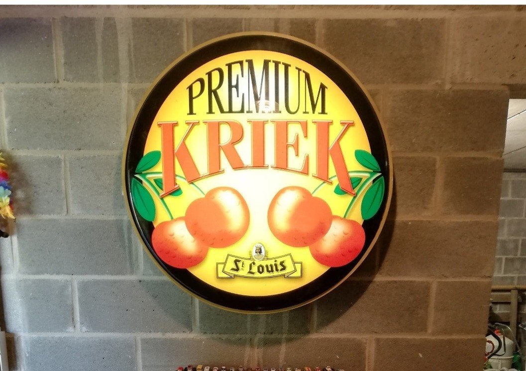 Magnifique enseigne lumineuse kriek 83cm, Collections