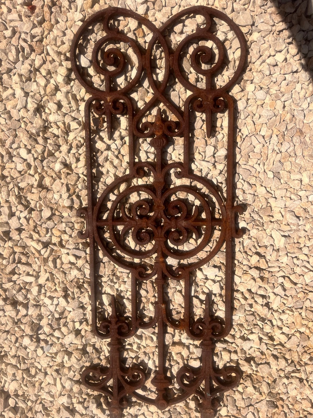 Smeedijzeren traprekje/raamrooster/ornament, Antiek en Kunst, Ophalen