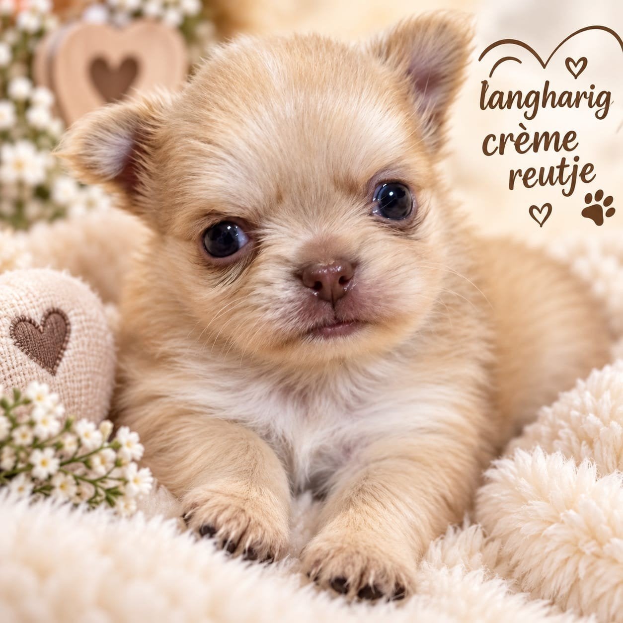 Prachtige langharige chihuahua pups, Dieren en Toebehoren, België, Fokker | Hobbymatig, CDV (hondenziekte), 8 tot 15 weken