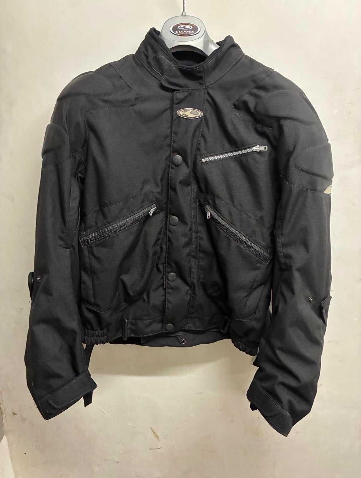 Veste moto Clover noire – Taille L – Très bon état, Motos, Enlèvement ou Envoi