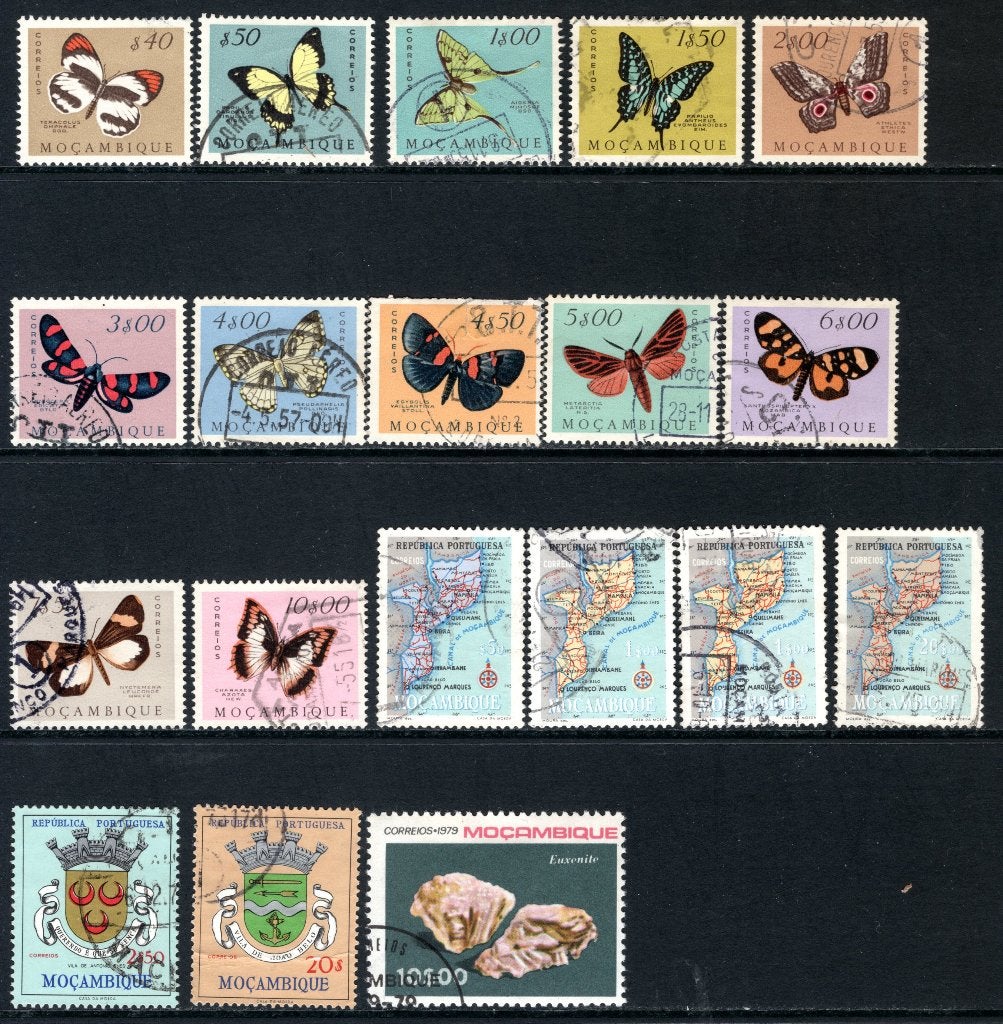 Lot de timbres du MOCAMBIQUE, estampillés, Envoi, Autres pays, Affranchi