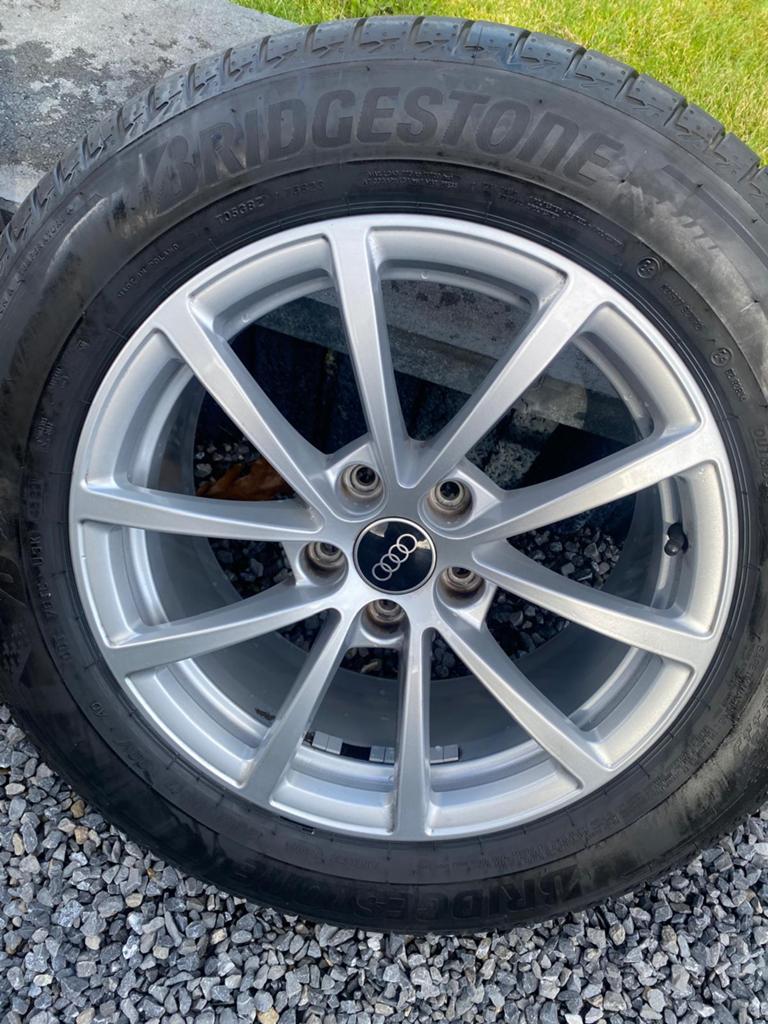 Audi zomerbanden + Velgen Audi A6 2021, Autos : Pièces & Accessoires, Pneus & Jantes, Enlèvement, Pneus été, Pneu(s)