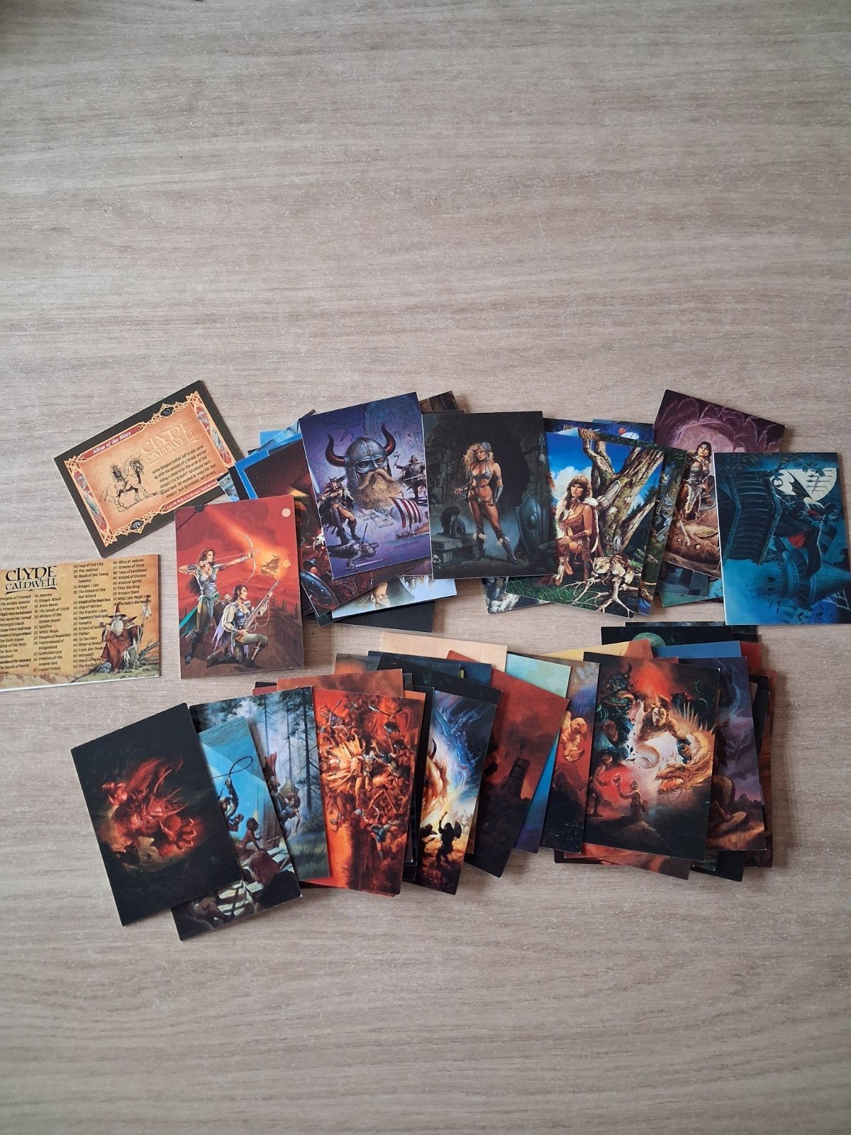 lot de 73 cartes clyde caldwell