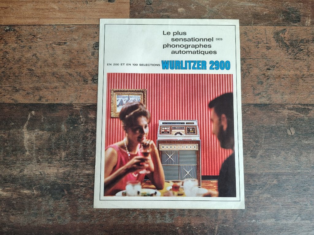 Folder: Wurlitzer 2900 (1965) jukebox, Verzamelen, Verzenden, Wurlitzer