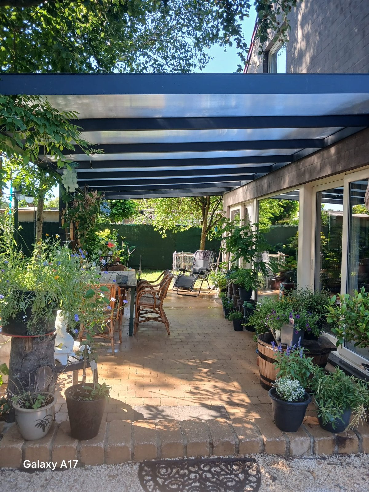 Terrasoverkapping, Ophalen, Zo goed als nieuw