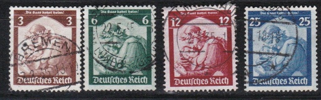 Duitse Rijk 135 - nr 565 - 568, Verzenden, Duitse Keizerrijk, Gestempeld