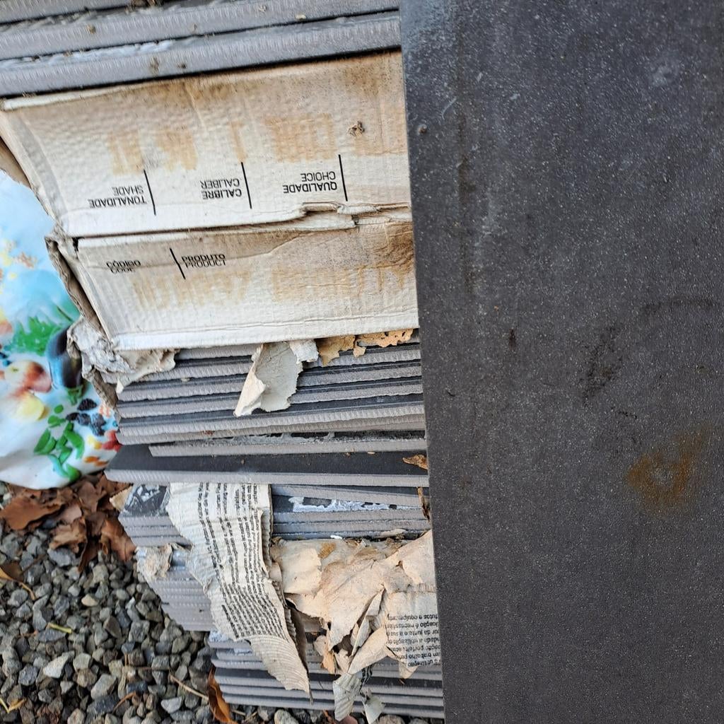 Oveschot tegel antraciet ., Doe-het-zelf en Bouw, Ophalen of Verzenden