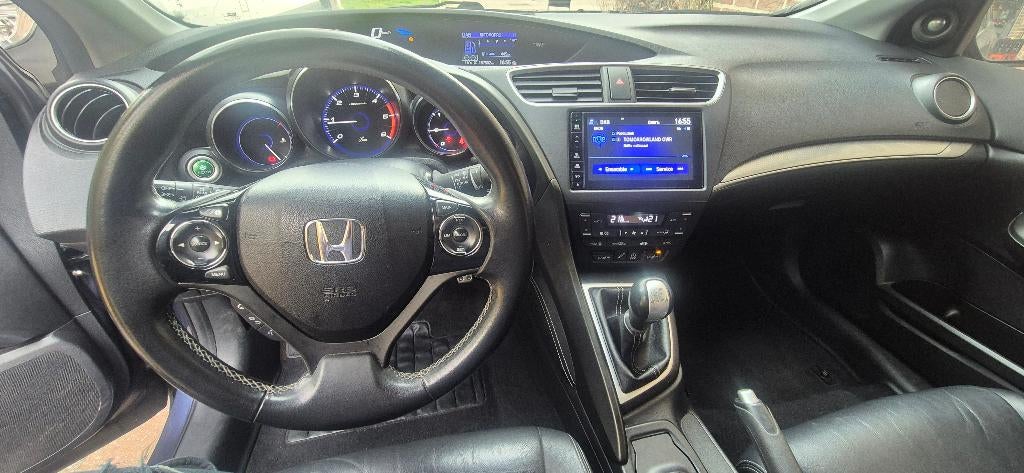 Honda Civic Civic Tourer 1.6 i-DTEC Executive, Autos, Honda, Cuir, Euro 6, Entretenue par le concessionnaire, Bleu