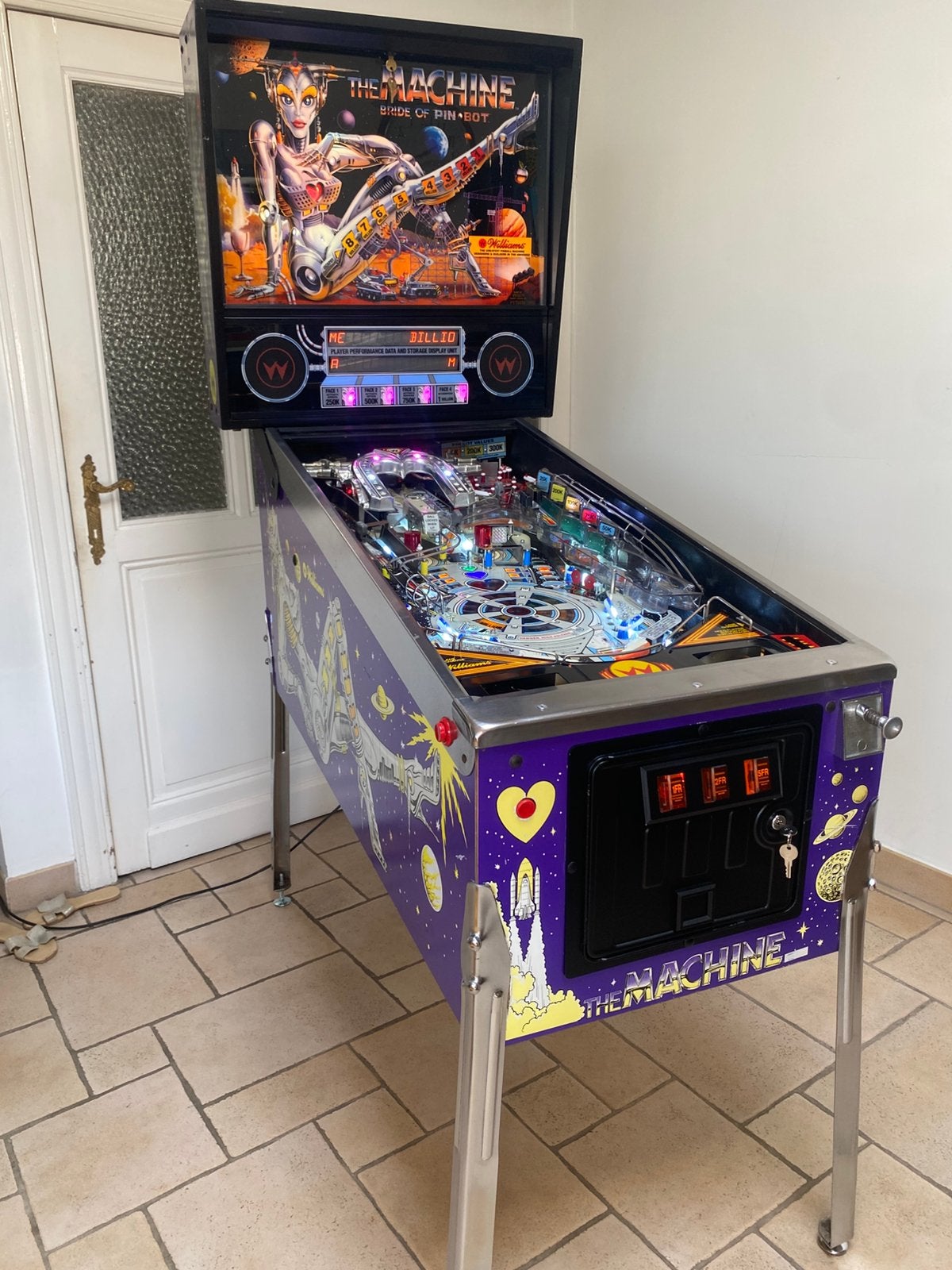 Pinball Machine - La Machine - La Fiancée de Pinbot -, Collections, Enlèvement ou Envoi, Flipper (jeu), Williams