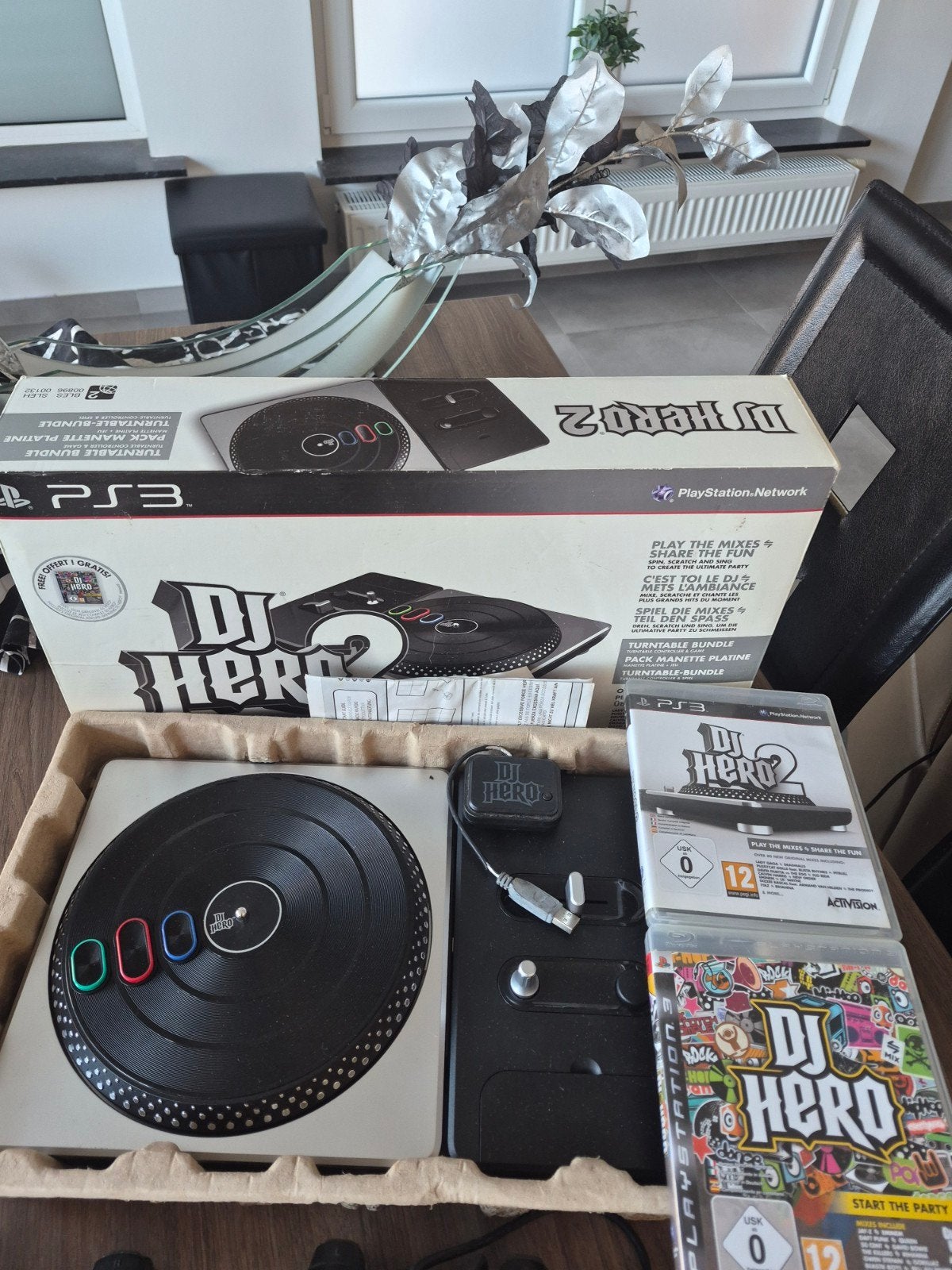 ps3 dj hero compleet met 2 games, Consoles de jeu & Jeux vidéo, Enlèvement, Comme neuf, Avec jeux