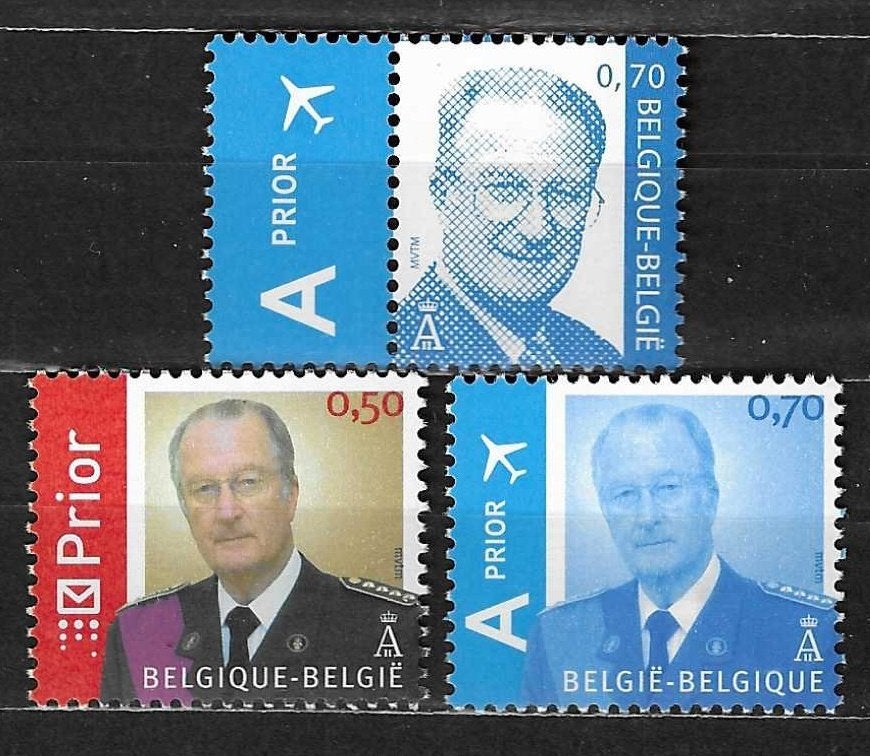 België OPC 3382 + 3416-17 Z.M. Koning Albert II **, Postzegels en Munten, Staatshoofden, Ophalen of Verzenden, Postfris, Postfris