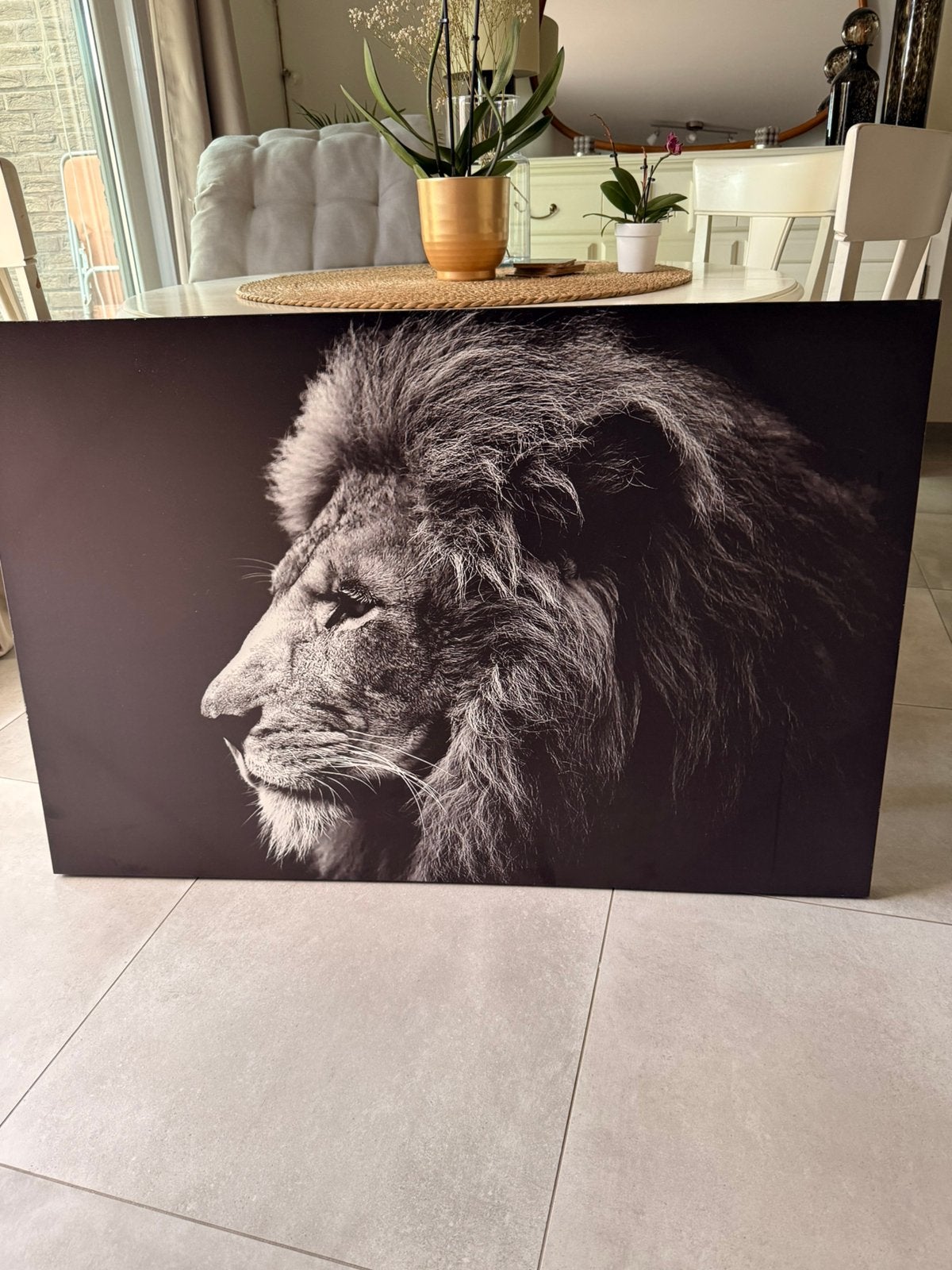 Cadre lion, Enlèvement, Comme neuf