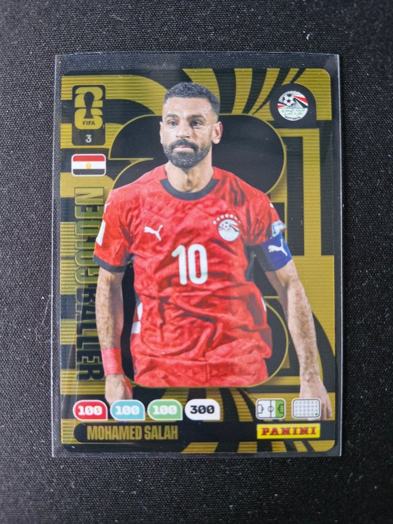 Golden Baller Mohamed Salah - Panini Adrenalyn XL WK 2026, Hobby en Vrije tijd, Ophalen of Verzenden, Nieuw, Plaatje