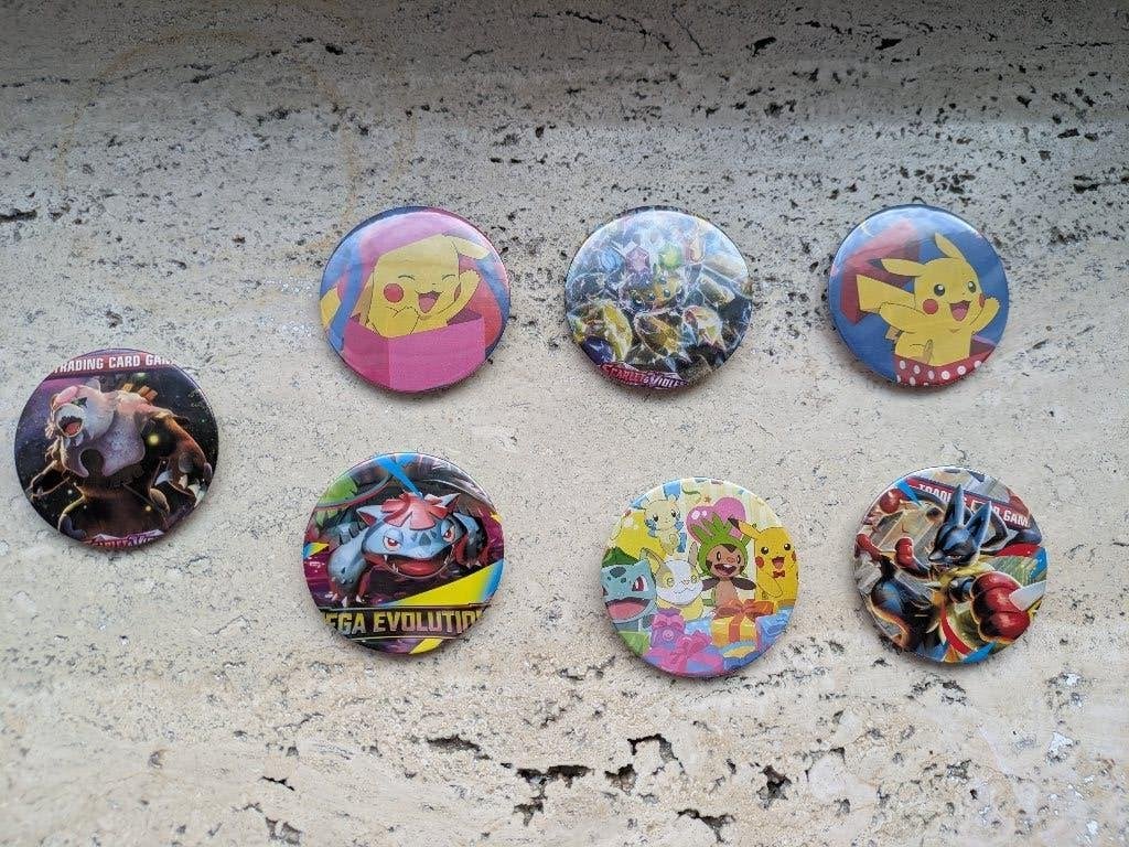 Pokémon badges met pin 5,5cm, Verzamelen, Speldjes, Pins en Buttons, Ophalen, Nieuw, Overige onderwerpen, Button