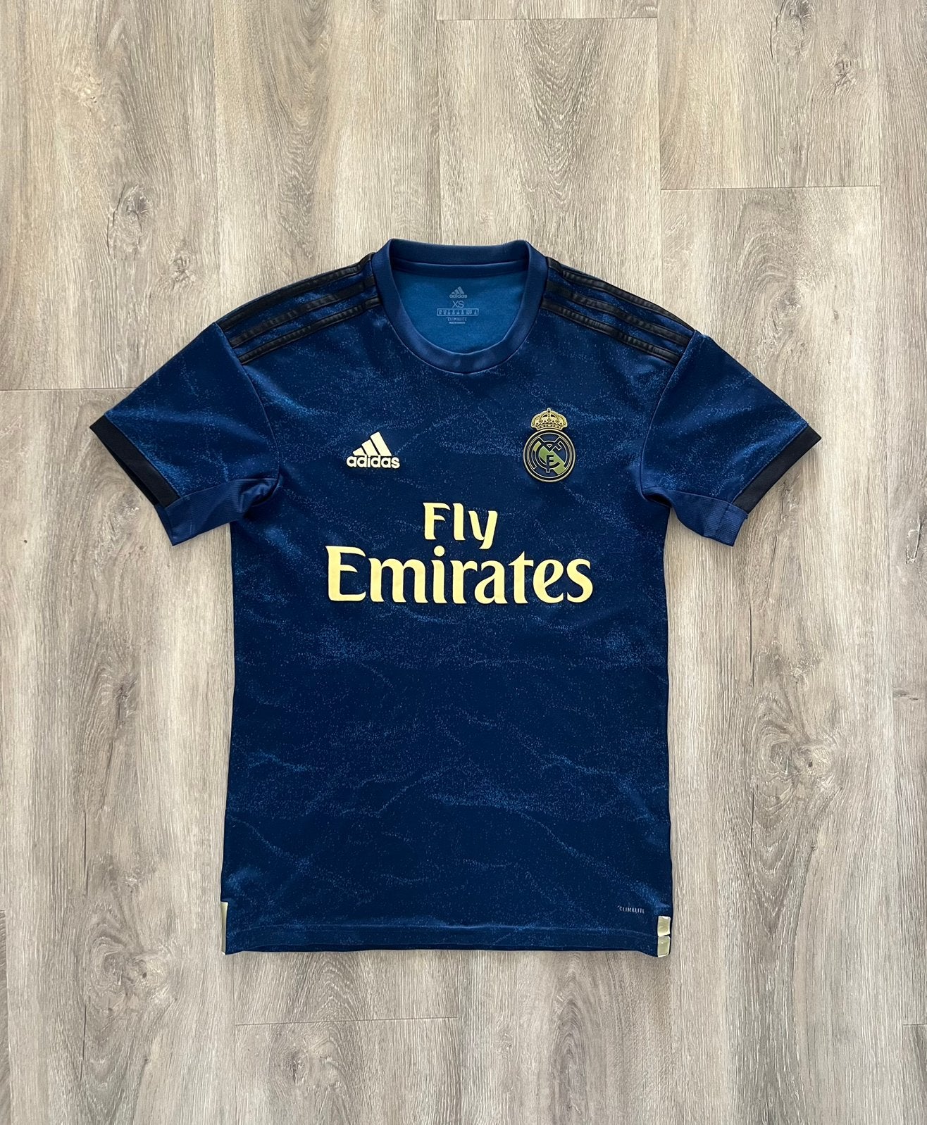 Origineel Real Madrid Uitshirt 2019/20 Maat XS, Maat XS of kleiner, Ophalen of Verzenden, Zo goed als nieuw, Shirt