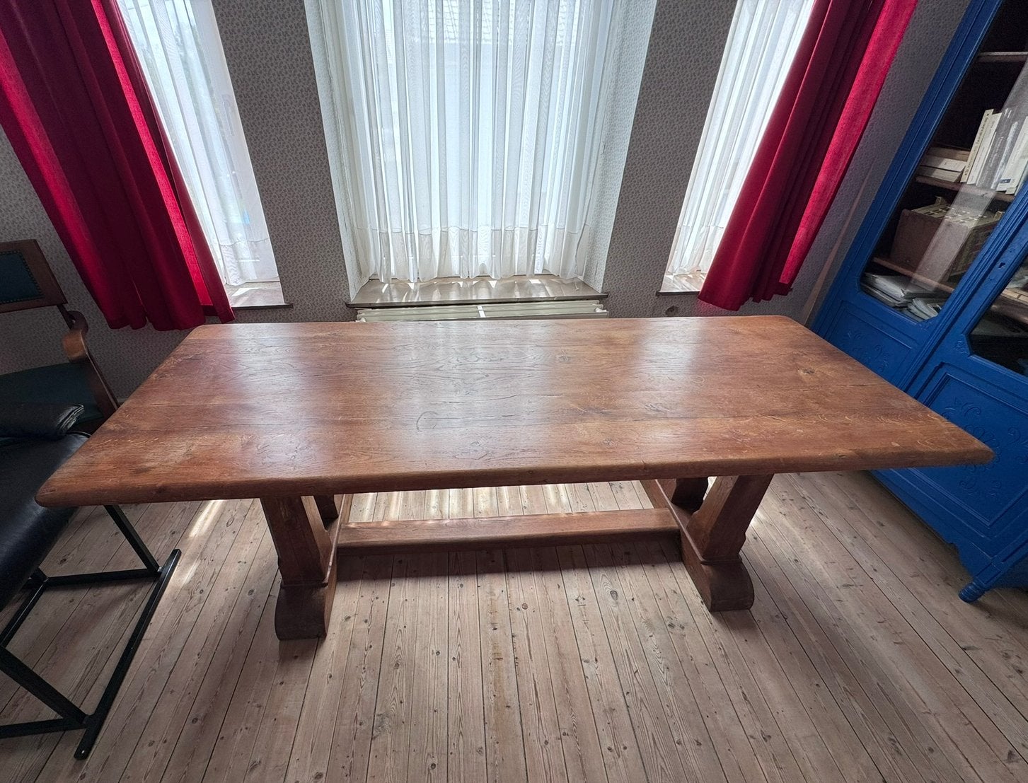 Table, Maison & Meubles, Ancien, 75 cm ou plus, 200 cm ou plus, Enlèvement