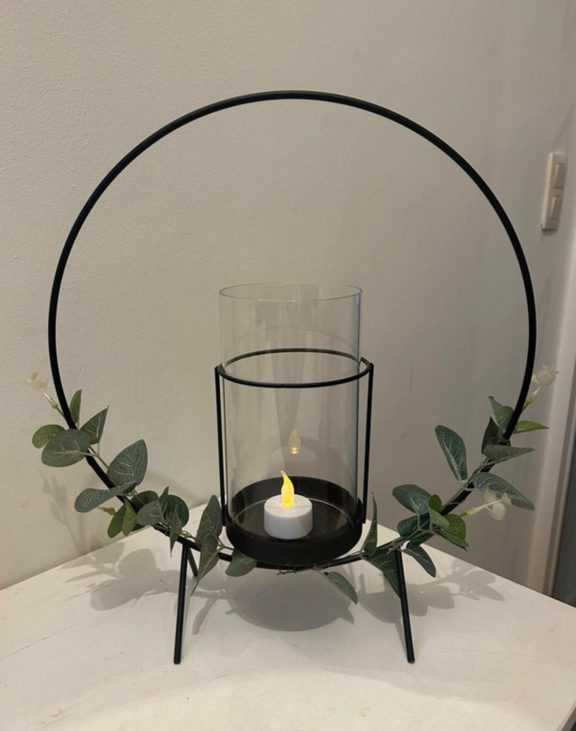 Theelichthouder incl lichtje op batterijen, Enlèvement, Comme neuf, Métal