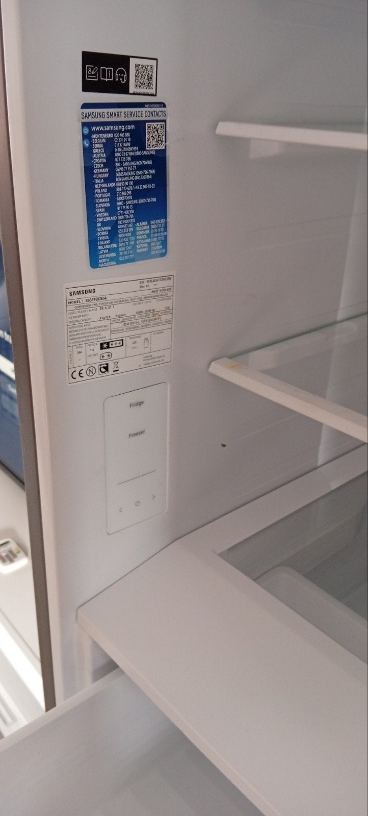 frigo Samsung, Electroménager, Classe énergétique A ou plus économe, 160 cm ou plus, Comme neuf, Enlèvement
