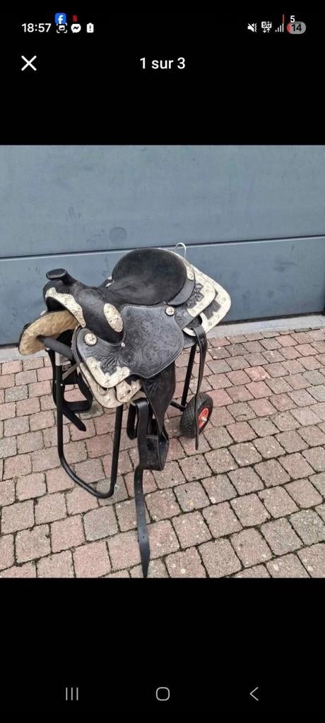 Selle western, Ophalen, Western
