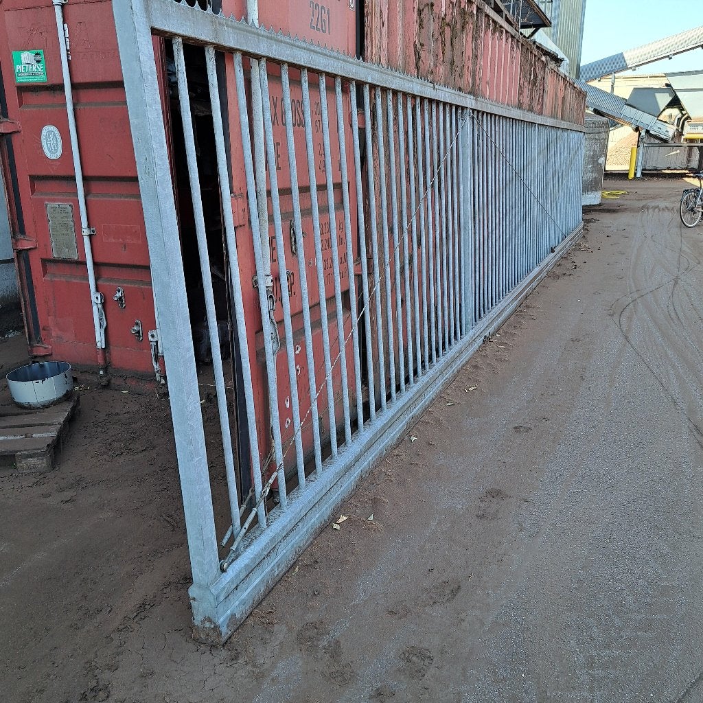 schuifpoort met schade, Tuin en Terras, Ophalen, Gebruikt