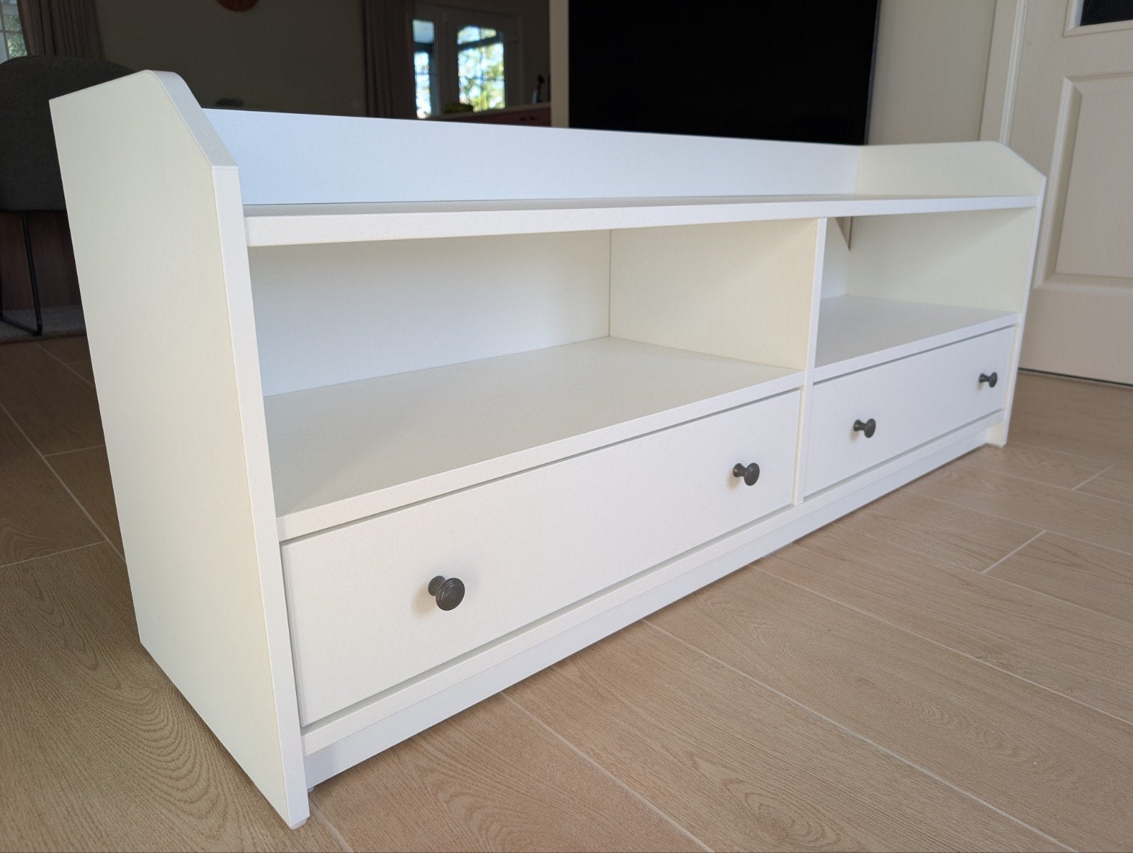 Ikea Hauga TV meubel, Maison & Meubles, 25 à 50 cm, Moins de 100 cm, Comme neuf, 100 à 150 cm