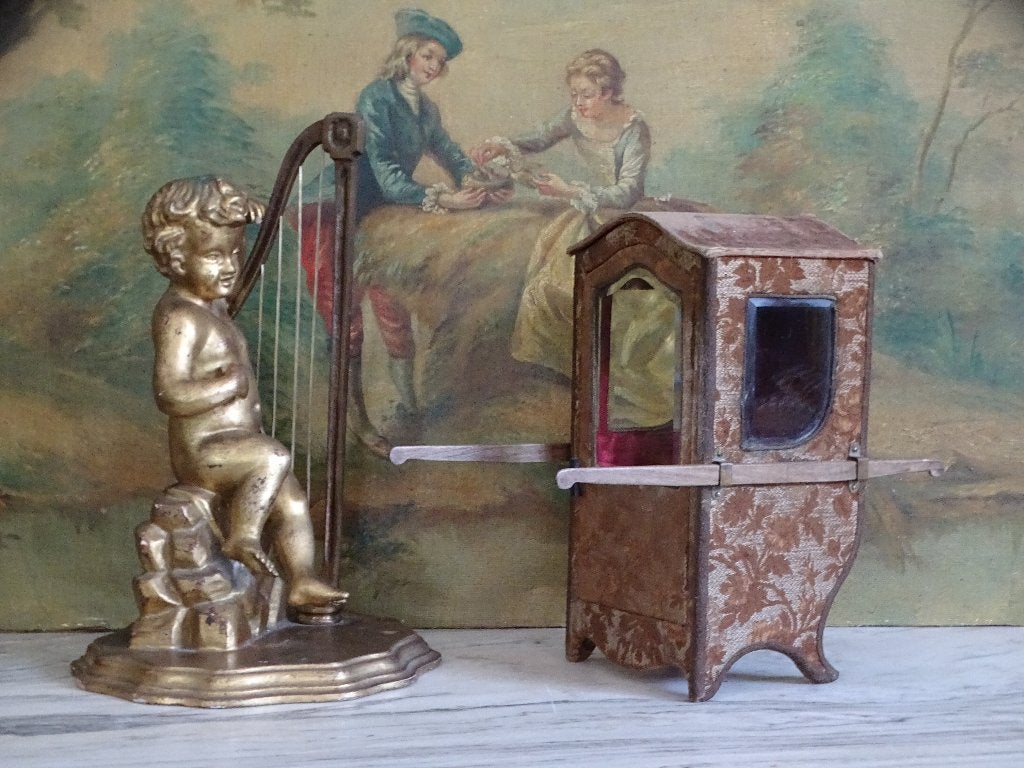 Frans draagkoetsje, Antiquités & Art, Antiquités | Accessoires de maison, Enlèvement ou Envoi