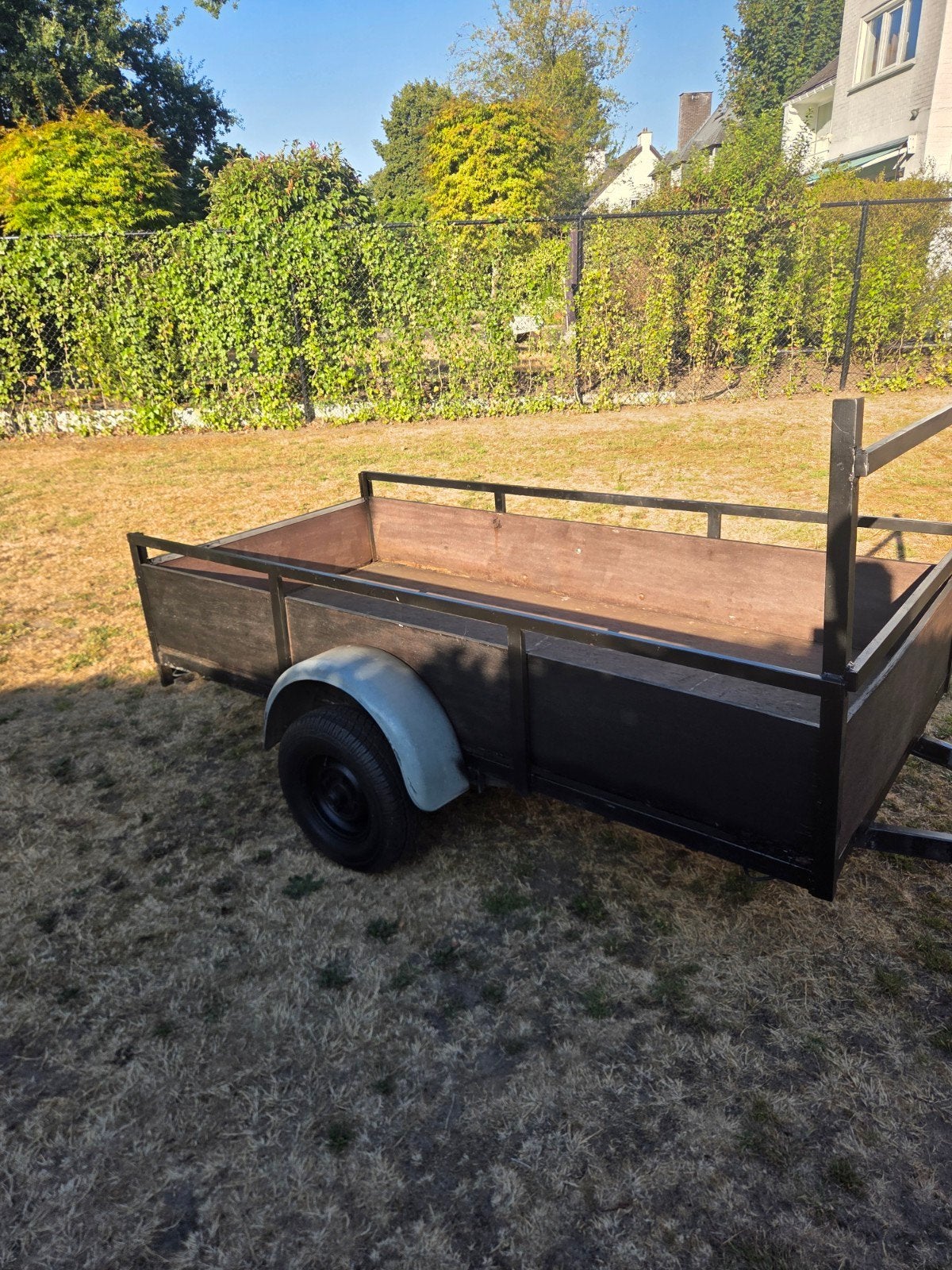 Aanhangwagen dubbelas 1.1 x2.4m, Auto diversen, Aanhangers en Bagagewagens, Ophalen