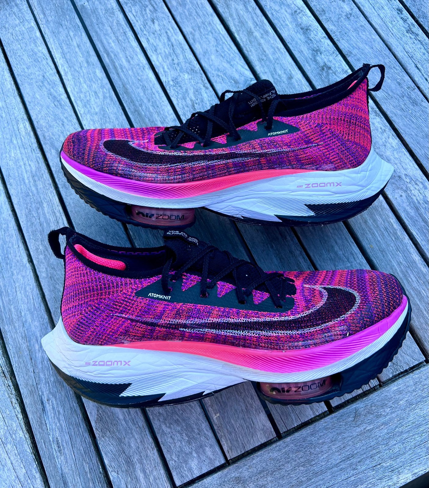 Nike zoom x next % alphafly maat 44,5, Ophalen of Verzenden, Zo goed als nieuw, Hardlopen, Hardloopschoenen